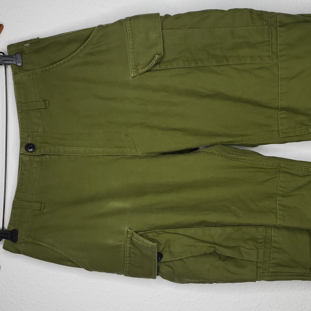 Rag & Bone 100% Cotton Valli Cargo Army Green Utility Pants Pockets Size 4 Retro - Picture 5 of 16